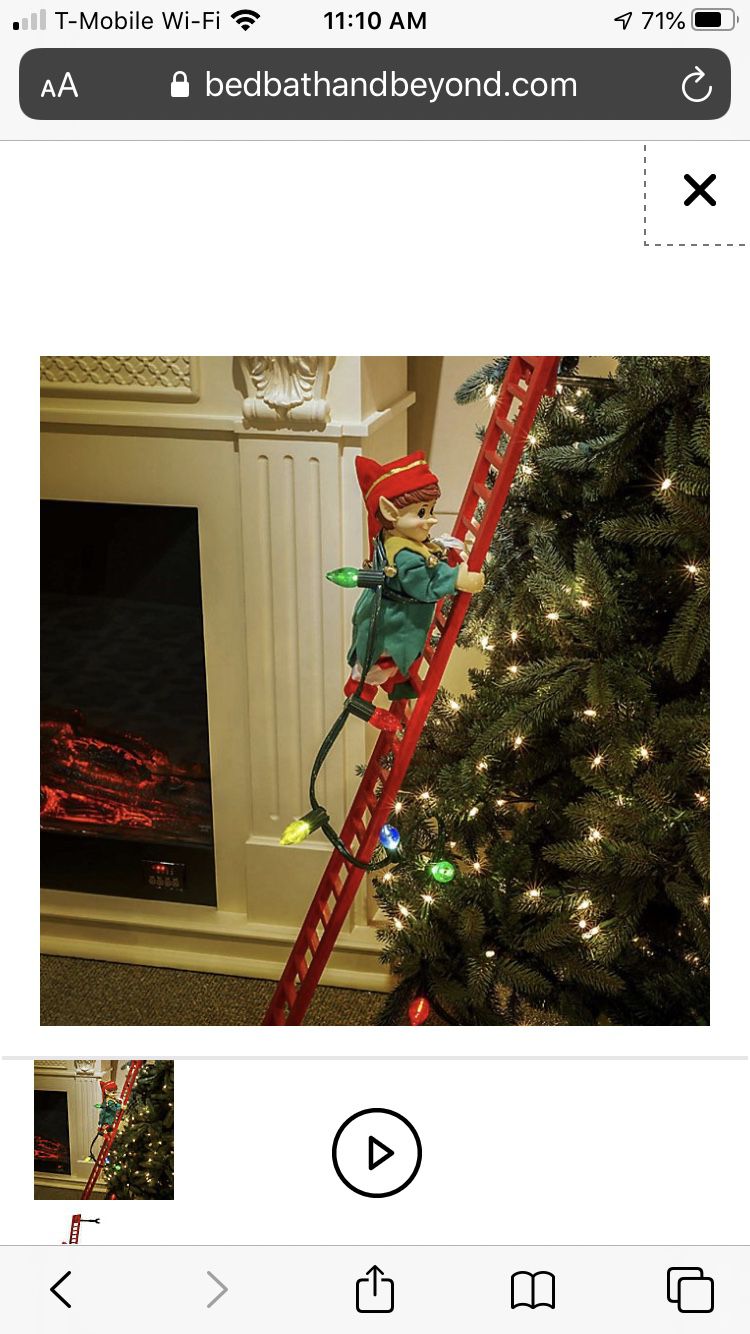 Elf Animated Christmas Climber
