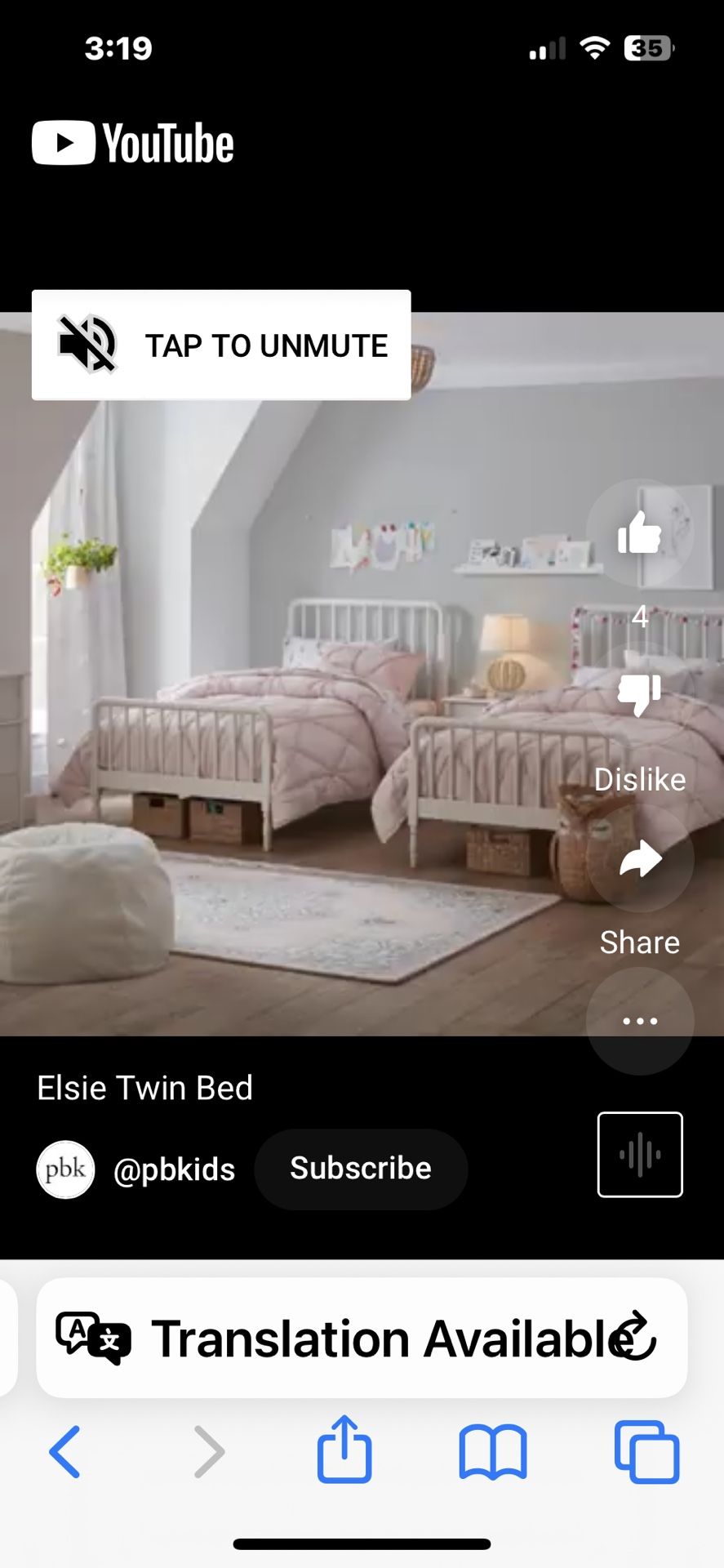 2 Twin Pottery barn kids Elsie beds w nightstands