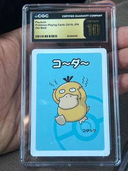 Psyduck CGC Pristine 10 Pokémon Old Maid Card 2019 JPN