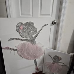 Ballerina 3d Wall Decoration Canvas 