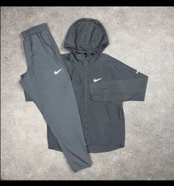 Nike Repel Miler Windrunner Jacket & Nike Challenger Pants Set 'Grey'