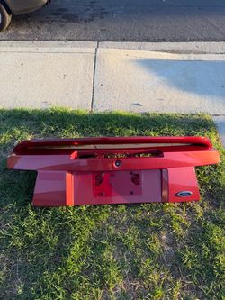 1(contact info removed) ford mustang trunk laser red