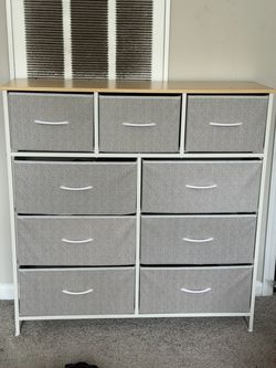 9-Drawer Fabric Dresser Storage Organizer