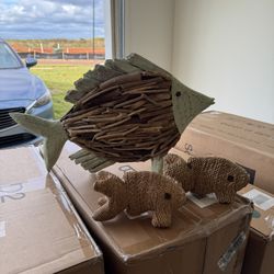 Driftwood And Wicker Fish
