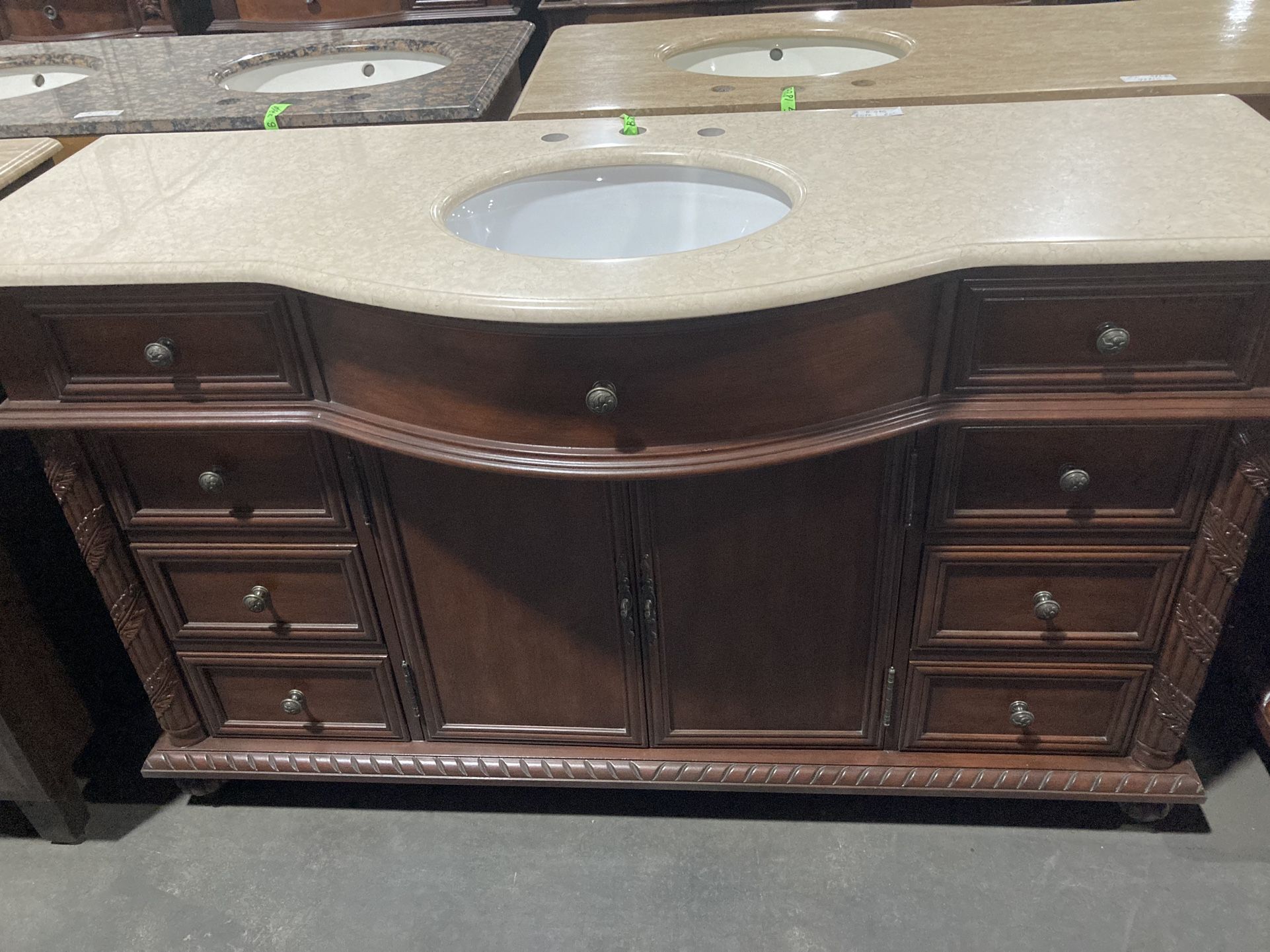 B3195- 60” Large Bathroom Single Vanity Sink Cabinet