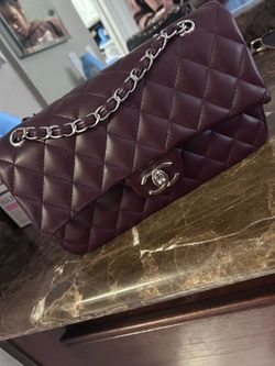 Burgandy hand bag