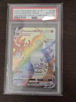 PSA 10 Charizard VMAX HR Winner 133/SP GEM MINT Trophy GRAIL Pokemon Indonesian