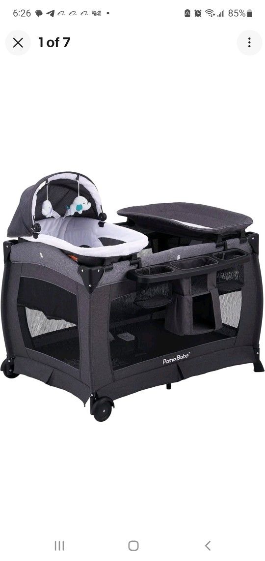 👶 Brand New Portable Foldable Playpen with Mattress & Changing Table – For Baby & Toddler