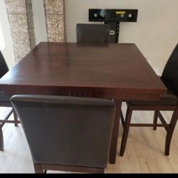 1 Table and 3 Chairs