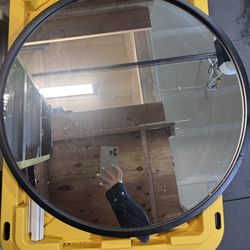 24inch metal circular mirror