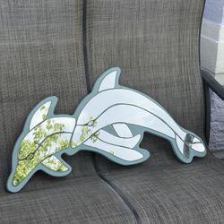 Vintage Dolphin Design Hanging Mirror