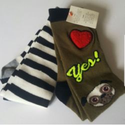 (2) Pair Girls Sockets- Size M 9 - 2.5 NWT!