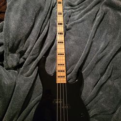 Dean Custom Zone 4-String Bass Guitar BLACK