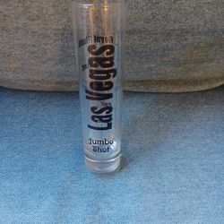 Vintage Las Vegas Souvenir jumbo shot glass.