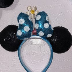 blue sequin minnie ears 