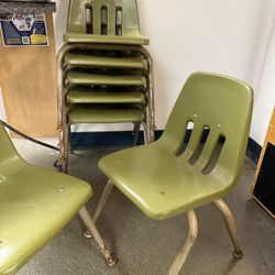 Vintage Kids School Chairs