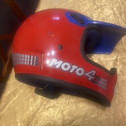 Vintage Rare 80’s Youth Bell Moto 4 MX Helmet Size 6-7/8