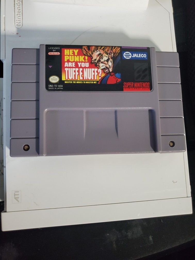 Tuff E Nuff Hey Punk are you Tuff E Nuff Super Nintendo Entertainment System SNES