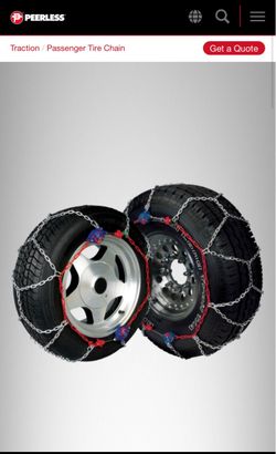 Snow Chains for SUV (New!)