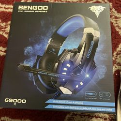 G9000 Stereo Gaming Headset for PS4 PC Xbox One PS5 Controller