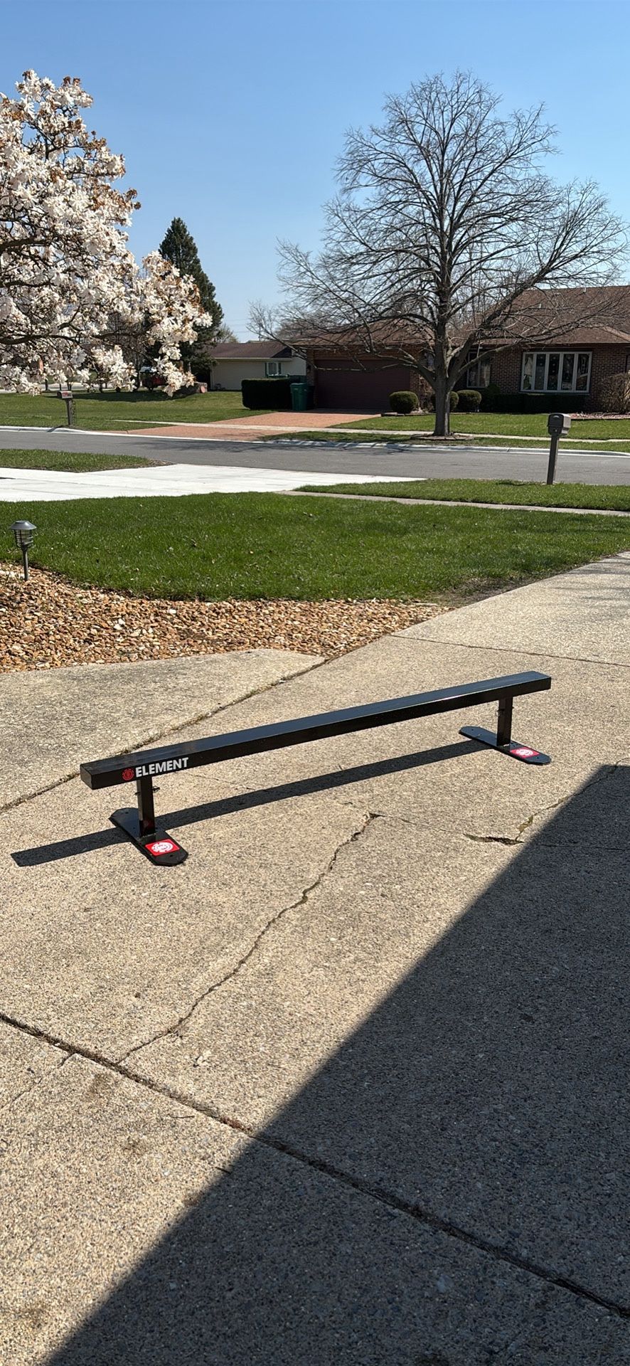 6ft Element Flat Bar Grind Rail With Adjustable Hight