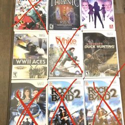 Lot of Wii Games Rock band, Mario kart - Wii games