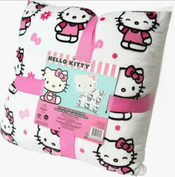 Hello Kitty White Soft Plush Pillow (SQUARE ONE ONLY)- Birthday Gift 🎀✨️💕