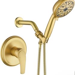 Single-Handle Shower Faucet Set Shower Kit with Valve Shower Trim Kit with 10...