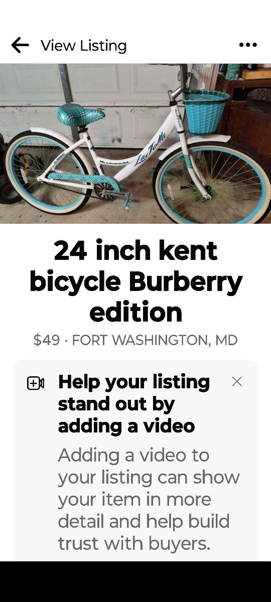 24 Inch Kent Bicycle 