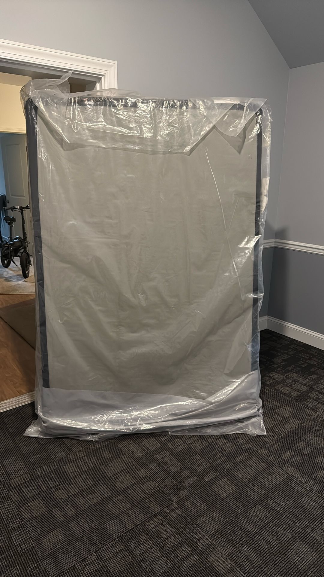 Box Spring Mattress In Plastic