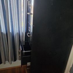 4 drawer black metal file cabinet
