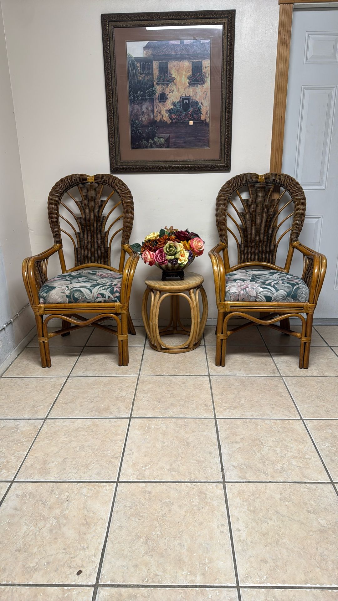 Rattan Outdoor Patio Set With Table