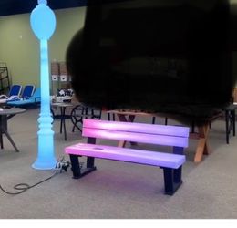 Dynamic Illuminations park Bench with Multi-Function LED Lights