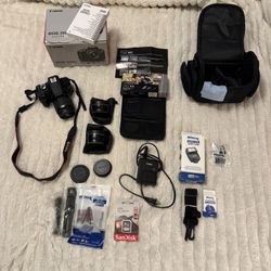 Canon EOS 2000D DSLR Camera Bundle – Excellent Condition