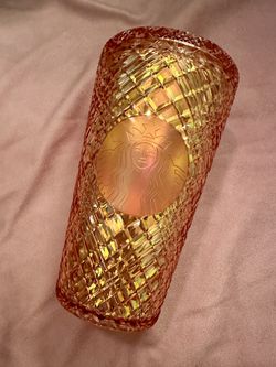 *NEW Jeweled Peach Starbucks tumbler 