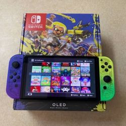 NINTENDO SWITCH OLED with 100 SWITCH GAMES 