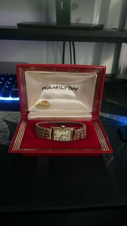 vintage Hamilton manual-wind dress watch