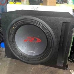 Alpine R Series 15" Inch Subwoofer Speaker(750 WATT Rms D4