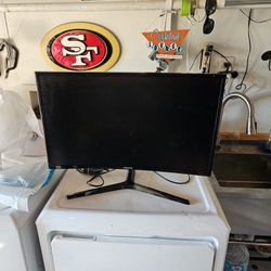 Samsung Curved  Screen Monitor 27 Inch Works Great 