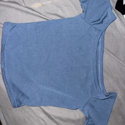 Cute Blue Crop Top