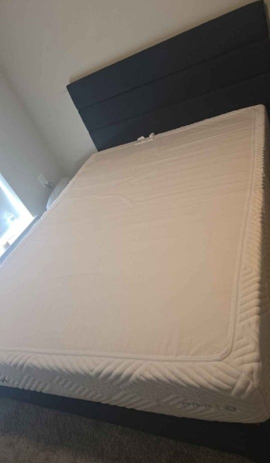 QUEEN Bed Frame And Memory Foam Mattress
