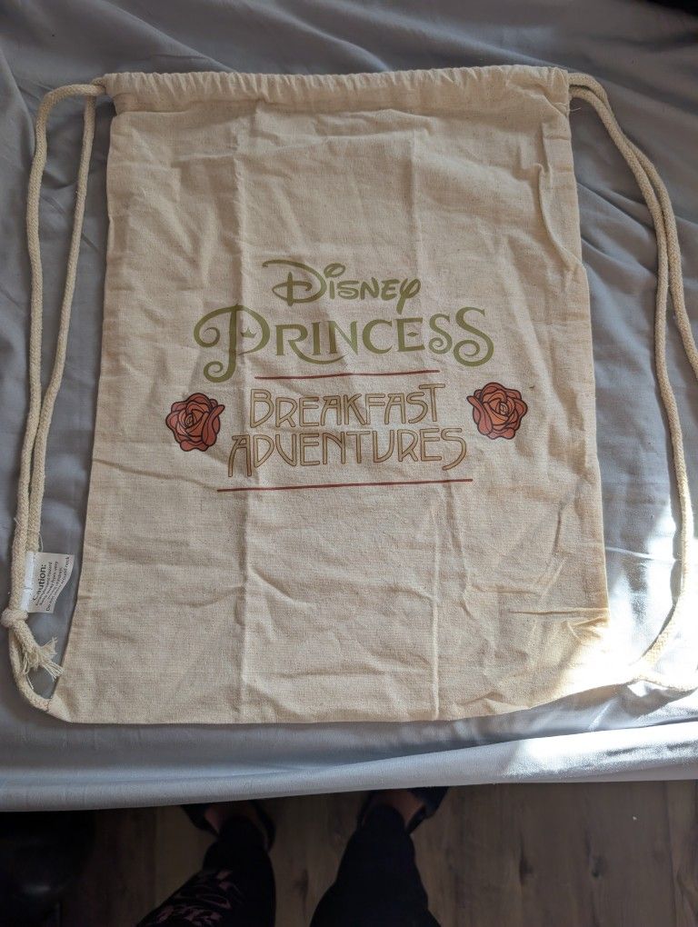 Disneyland Princess Breakfast Adventure Drawstring Bag
