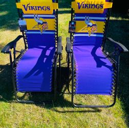 2 Vikings Zero Gravity Lounger Chairs