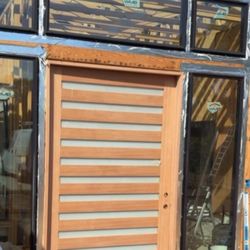 60x96 Entry Door In Mahagony Wood