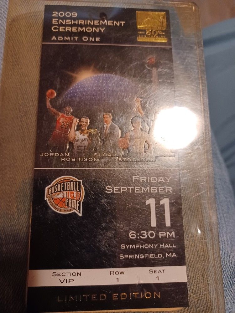 2009 Enshrinement Ceremony Ticket