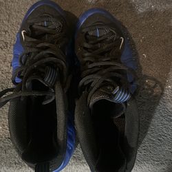 Electric Blue Foamposites sz 13 condition 7.5/10.