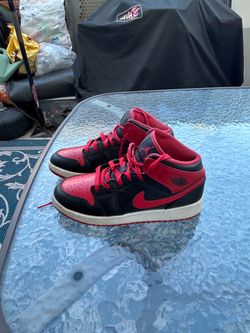 Red/white/black Air Jordans