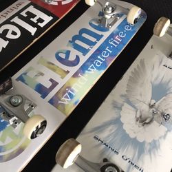 Skateboard White Black New 8.0 9.0