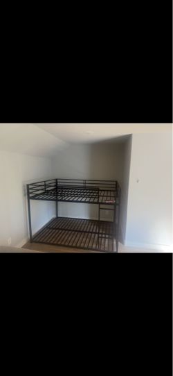 Bunk bed frame black