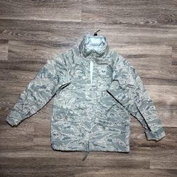 USAF APECS Gore-Tex Parka ABU Tiger Camo Jacket Medium Regular - MINT Condition